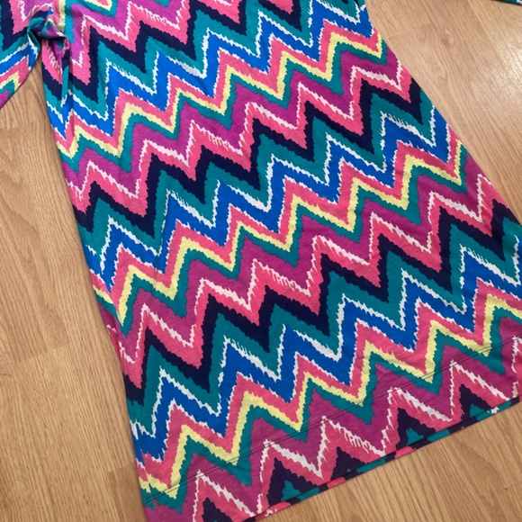 Lilly Pulitzer 100% Pima Cotton 3/4 Sleeve Mini Jersey Dress - Picture 2 of 5